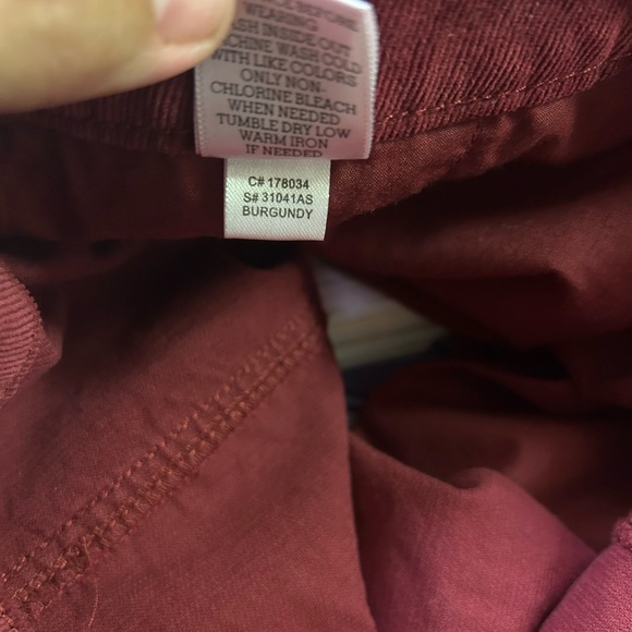Altar’d State corduroy burgundy button up skirt, size Large. - Picture 2 of 4